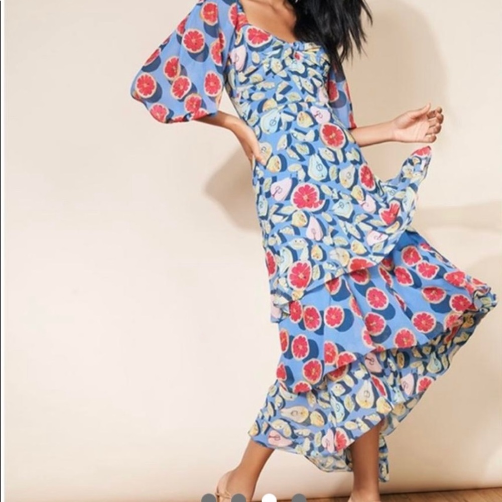 HUTCH “Luisa dress” in Mixed Summer Fruits. Size 2 US/Small.